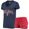 Women's Concepts Sport Red/Navy Boston Red Sox T-Shirt & Pants Sleep Set
