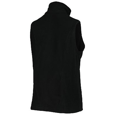 Women's Carolina Panthers Black Houston Fleece Full-Zip Vest