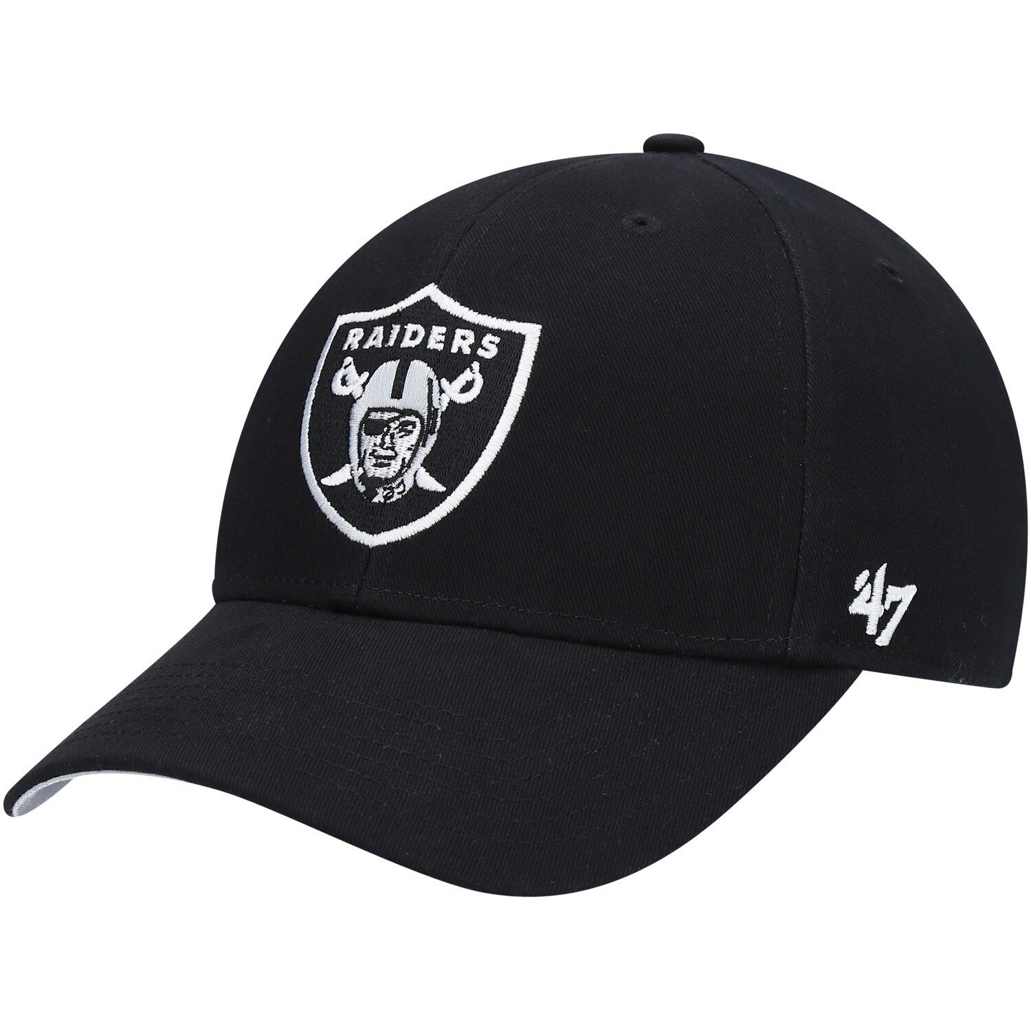 Men's New Era Black Las Vegas Raiders Omaha Script Low Profile 59FIFTY  Fitted Hat