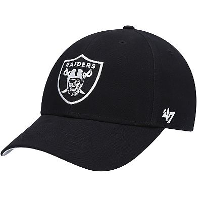 Toddler '47 Black Las Vegas Raiders Basic MVP Adjustable Hat