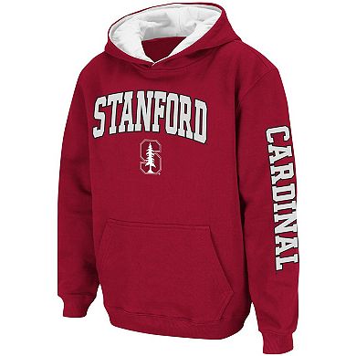 Youth Colosseum Cardinal Stanford Cardinal 2-Hit Team Pullover Hoodie
