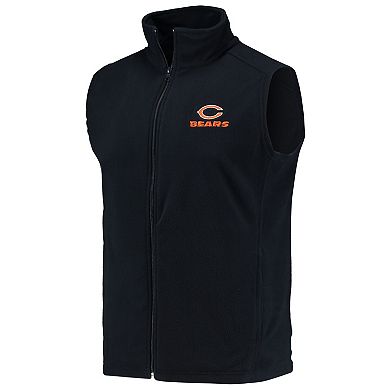 Men's Navy Chicago Bears Houston Fleece Full-Zip Vest