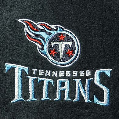 Men's Navy Tennessee Titans Houston Fleece Full-Zip Vest