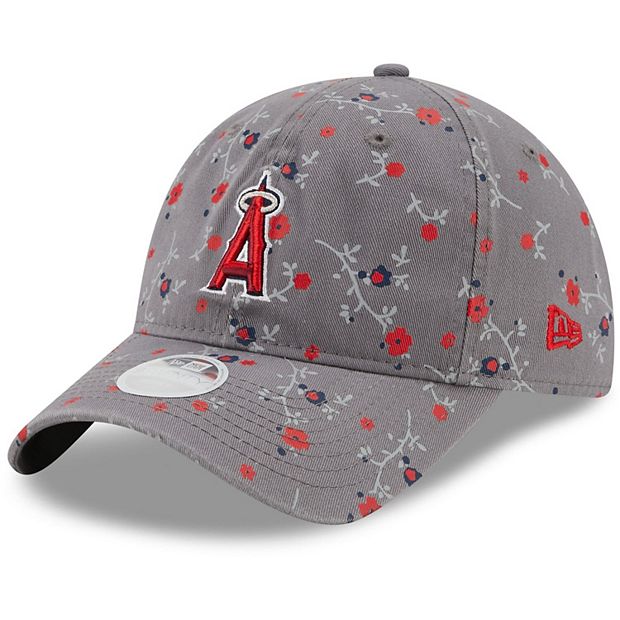 Women's Los Angeles Angels New Era Cream Floral 9TWENTY Adjustable Hat