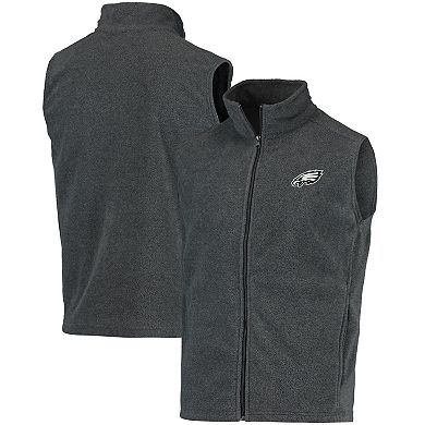 Men's Gray Philadelphia Eagles Houston Fleece Full-Zip Vest