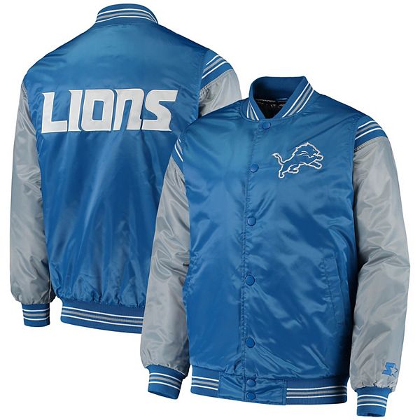 Outerstuff Detroit Lions Youth Blue Legendary Full Snap Varsity Jacket
