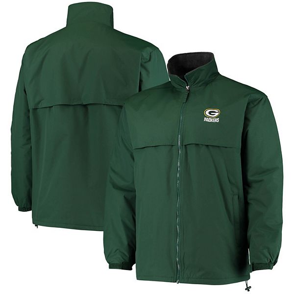Men's Dunbrooke Green Green Bay Packers Triumph Fleece Full-Zip Jacket