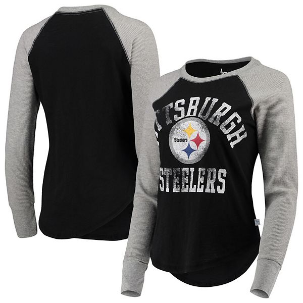 Pittsburgh Steelers Nike Women's Sleeve Stripe 3/4 Raglan T-Shirt