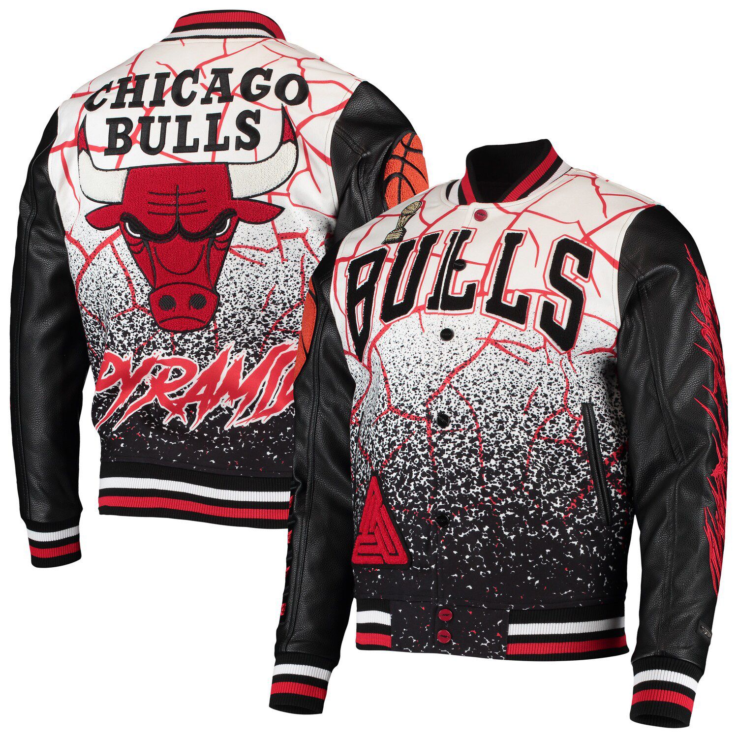 white chicago bulls starter jacket