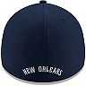 Men's New Era Navy New Orleans Pelicans Bolt 39THIRTY Flex Hat