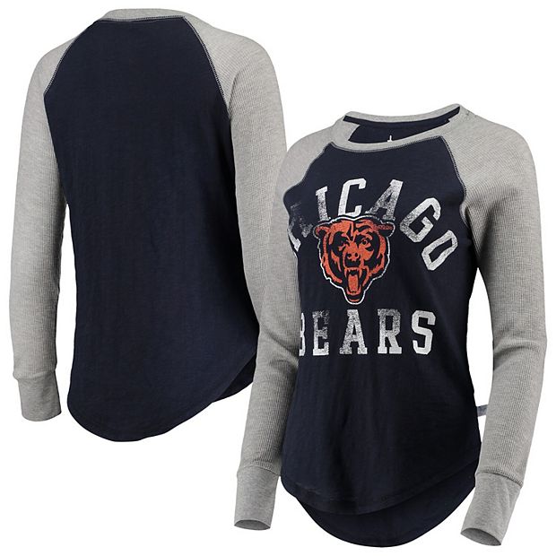 Chicago Bears Youth Navy/ Grey Victory Pullover Fleece Crew-neck