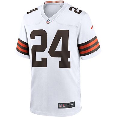 Men's Nike Nick Chubb White Cleveland Browns Game Jersey
