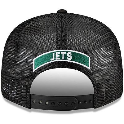 Men s New Era Black New York Jets Shade Trucker 9FIFTY Snapback Hat
