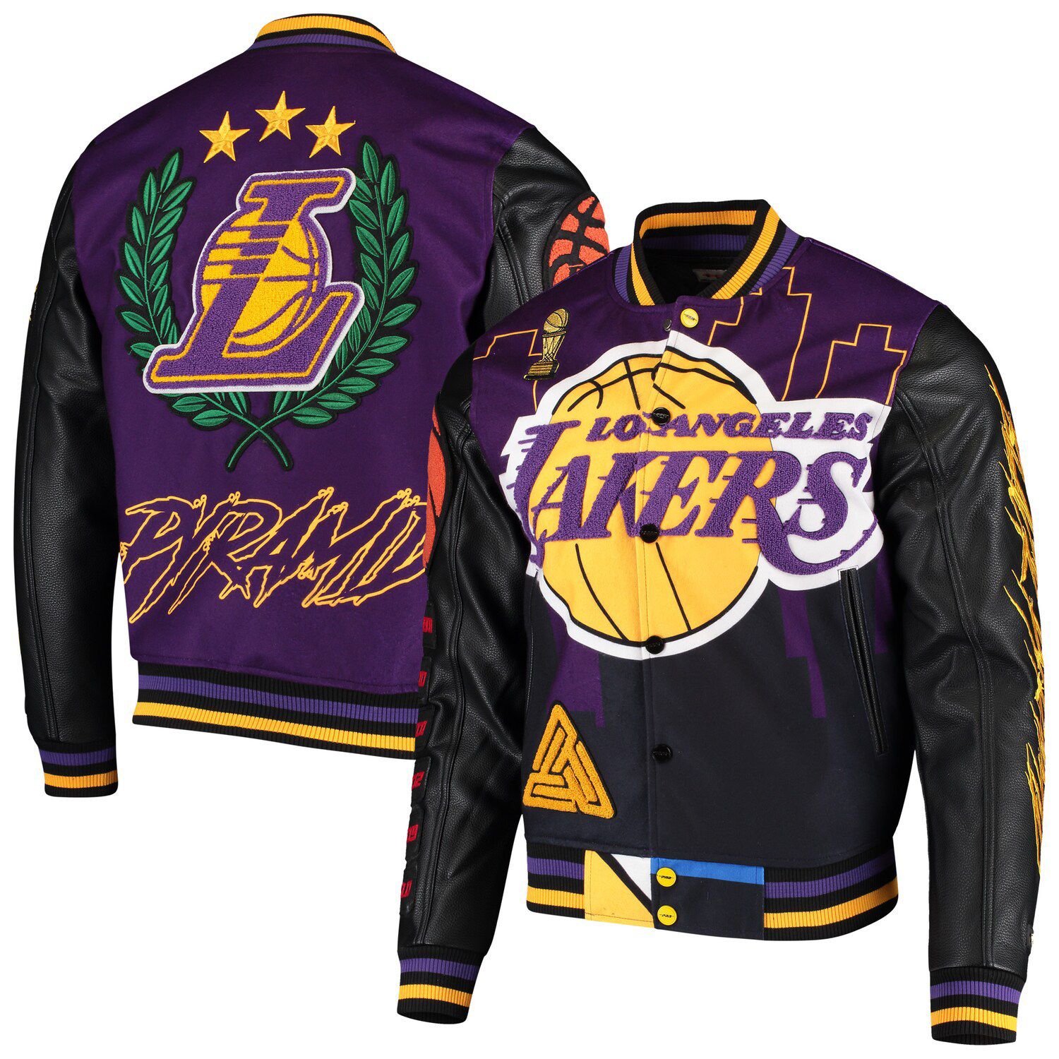black lakers bomber jacket
