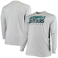 Men's Nike Heather Black Jacksonville Jaguars Team Tri-Blend T-Shirt Size: 3XL