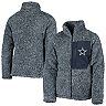 Girls Youth Navy Dallas Cowboys Teddy Full-Zip Jacket