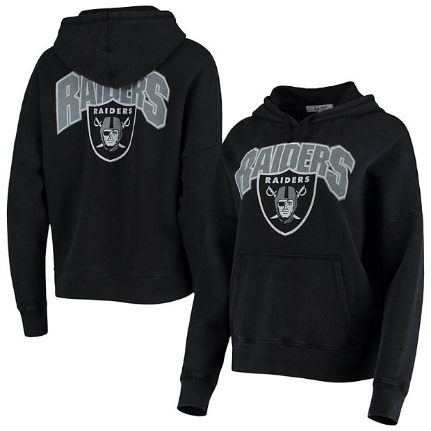 Las Vegas Raiders Junk Food Women's Fullback Fleece Pullover Hoodie - Black