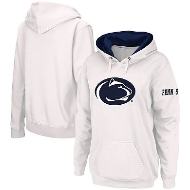 Women's White Penn State Nittany Lions Team Big Logo Pullover Hoodie