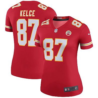Women's Nike Travis Kelce Red Kansas City Chiefs Legend Jersey