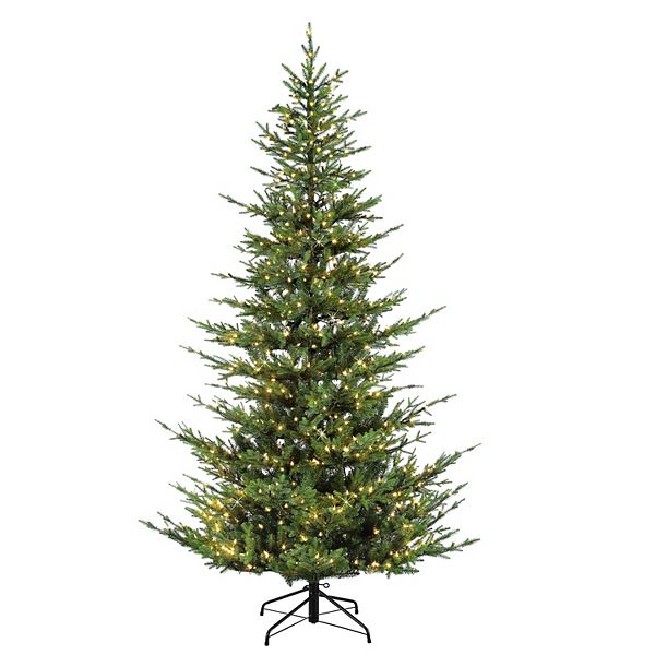 PULEO INTERNATIONAL 7.5ft. PreLit Aspen Fir Artificial Christmas Tree