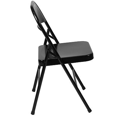 Flash Furniture Hercules Double Braced Folding Chair 2-piece Set