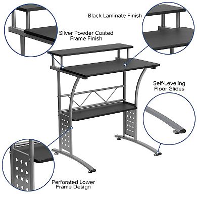 Flash Furniture Office Chair, Desk, & Filing Cabinet 3-piece Set
