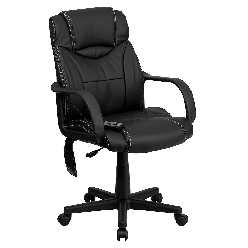 37597663 Flash Furniture Executive Massage Office Chair, Bl sku 37597663