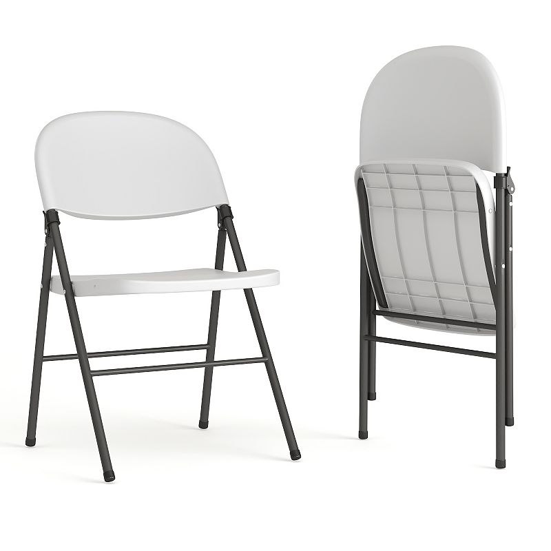 Flash Furniture Hercules Folding Chair 2-piece Set, White