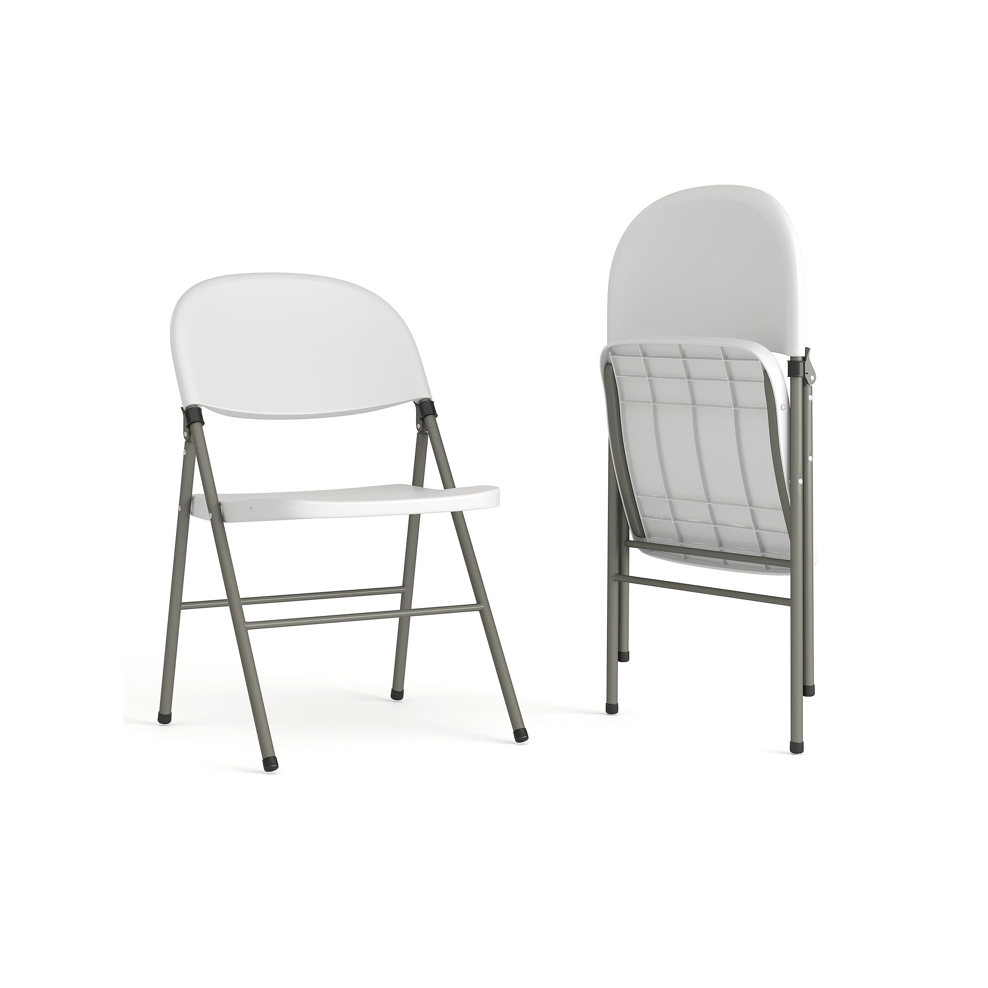 Flash Furniture Hercules Lightweight Folding Chair 2-piece Set, White