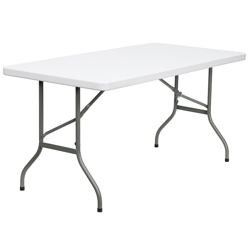 Flash Furniture 5-ft. Folding Table, White