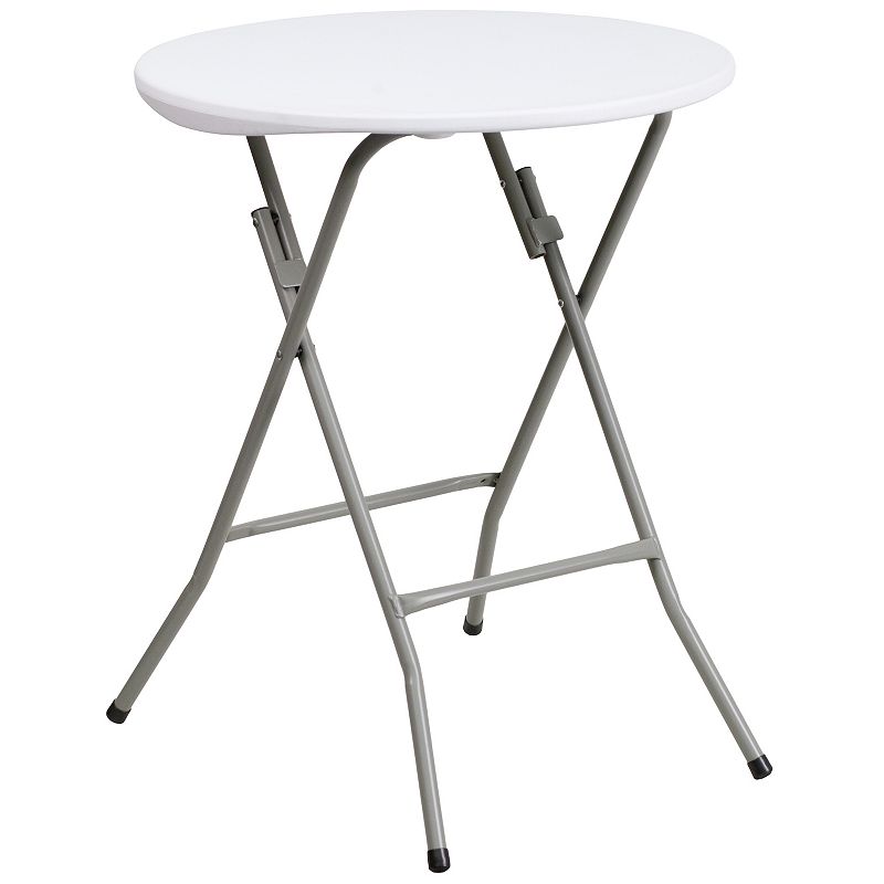 Flash Furniture 2-ft. Round Folding Table, White