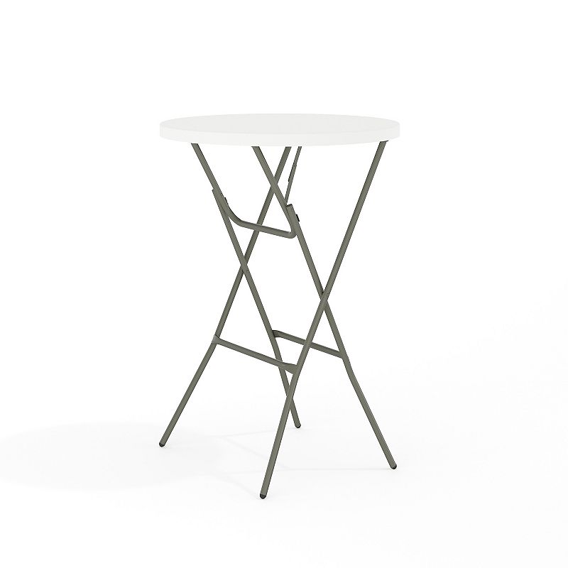 28909296 Flash Furniture 2.6-ft. Round Folding Table, White sku 28909296
