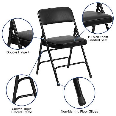 Flash Furniture Hercules Double Hinged Folding Chair 2-piece Set