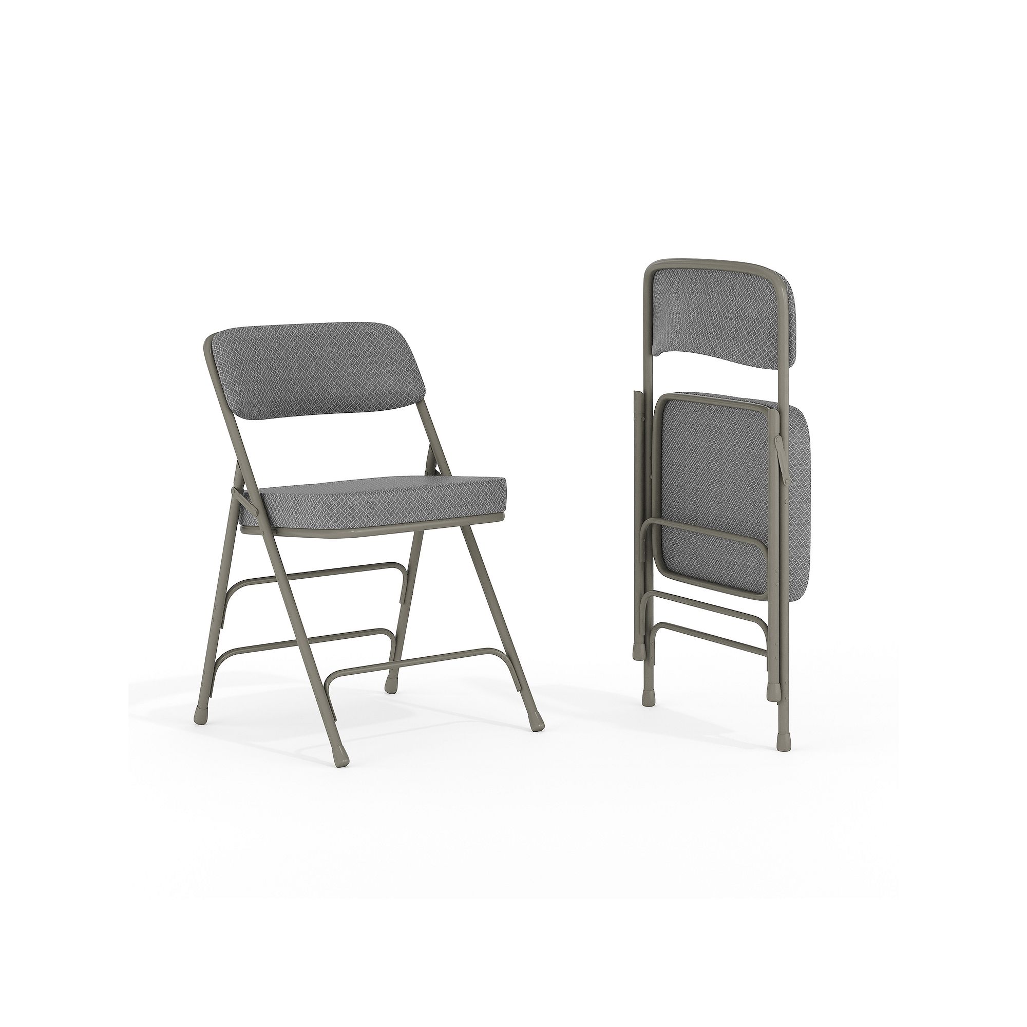 Flash Furniture Hercules Padded Folding Chair 2-piece Set, Gray