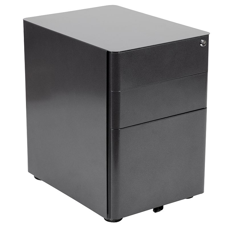 70002417 Flash Furniture Modern 3-Drawer Filing Cabinet, Bl sku 70002417