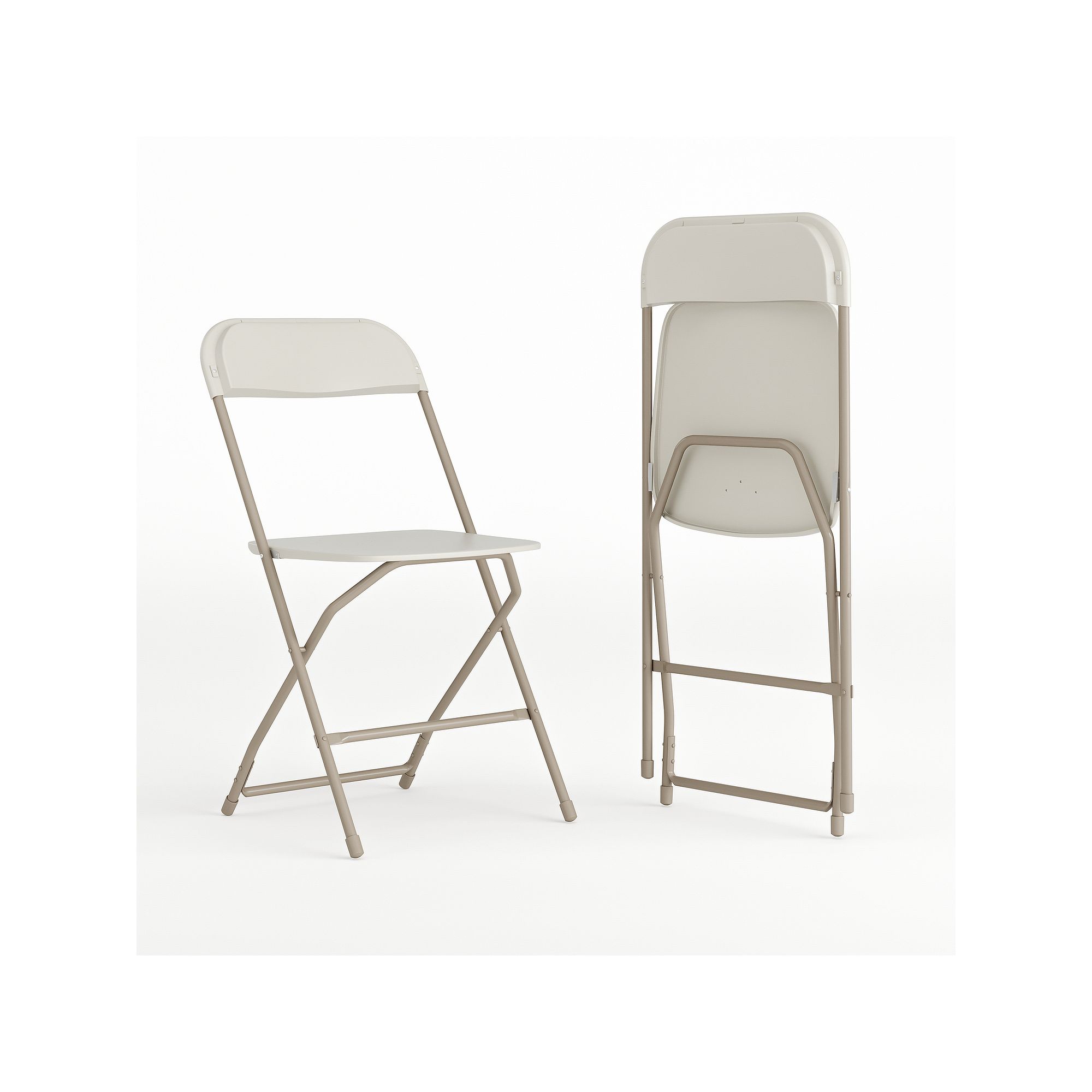 Flash Furniture Folding Chair 2-piece Set, Beige