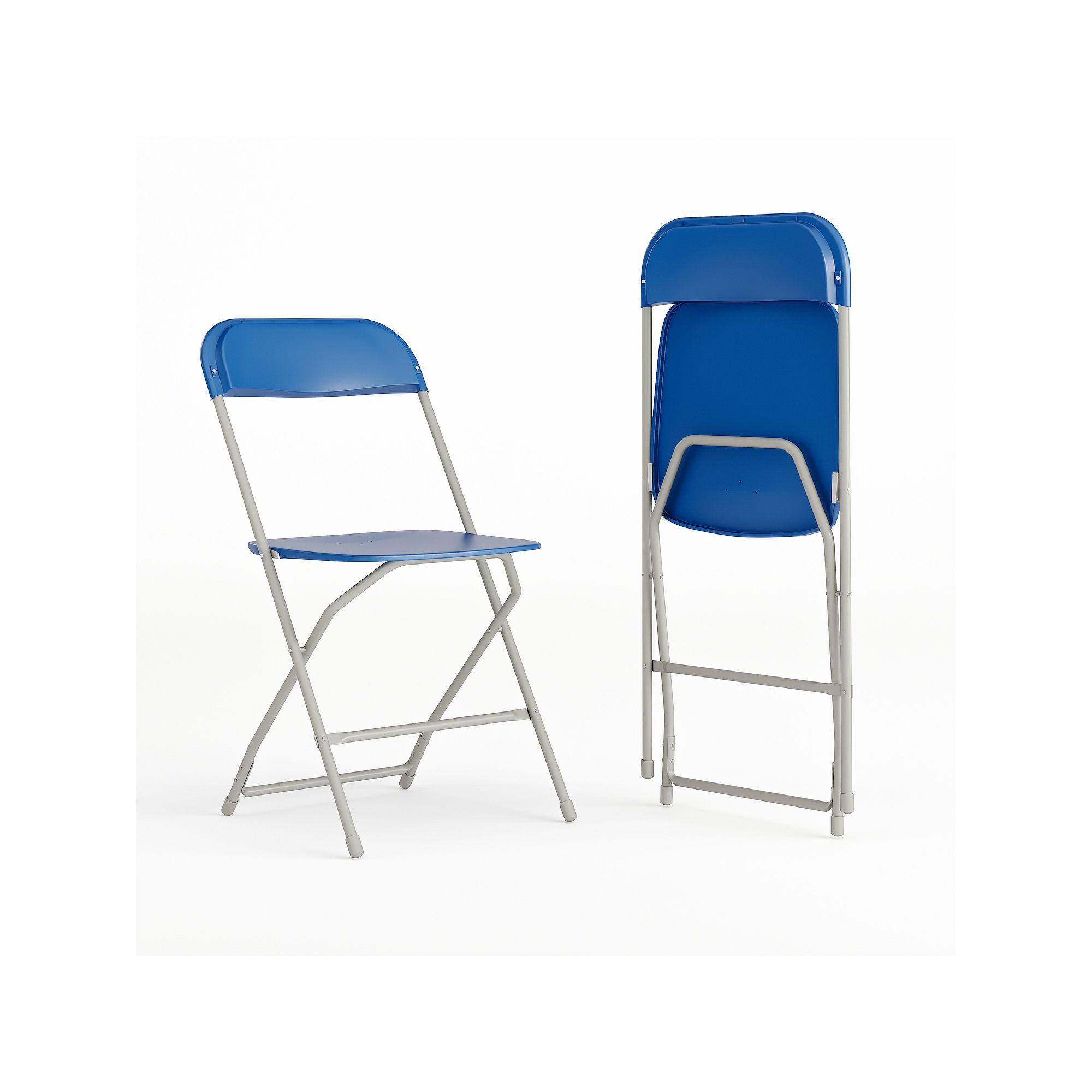 Flash Furniture Folding Chair 2-piece Set, Blue