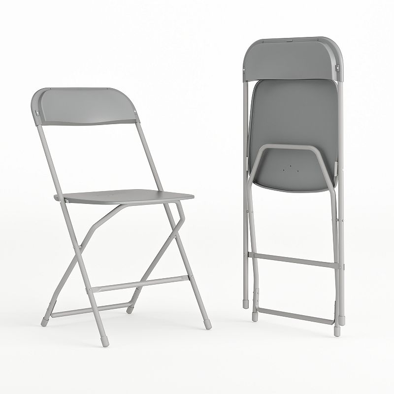 Flash Furniture Folding Chair 2-piece Set, Grey
