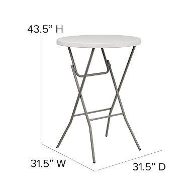 Flash Furniture Round Folding Bar Table
