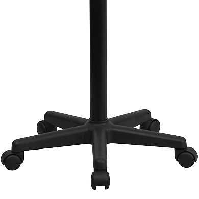 Flash Furniture Adjustable Height Rolling Desk