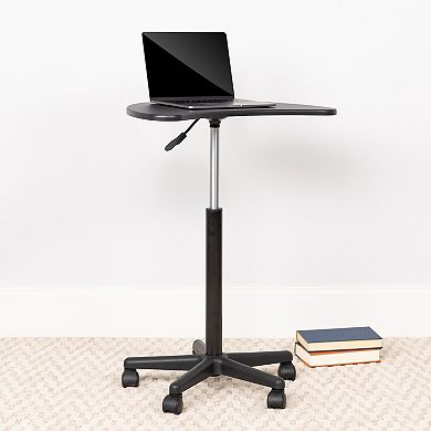 Flash Furniture Adjustable Height Rolling Desk