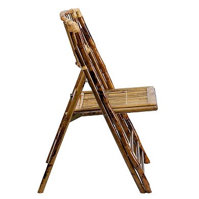 Flash Furniture Bamboo Folding Chair 2-piece Set