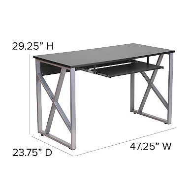 Flash Furniture Cross-Brace Desk