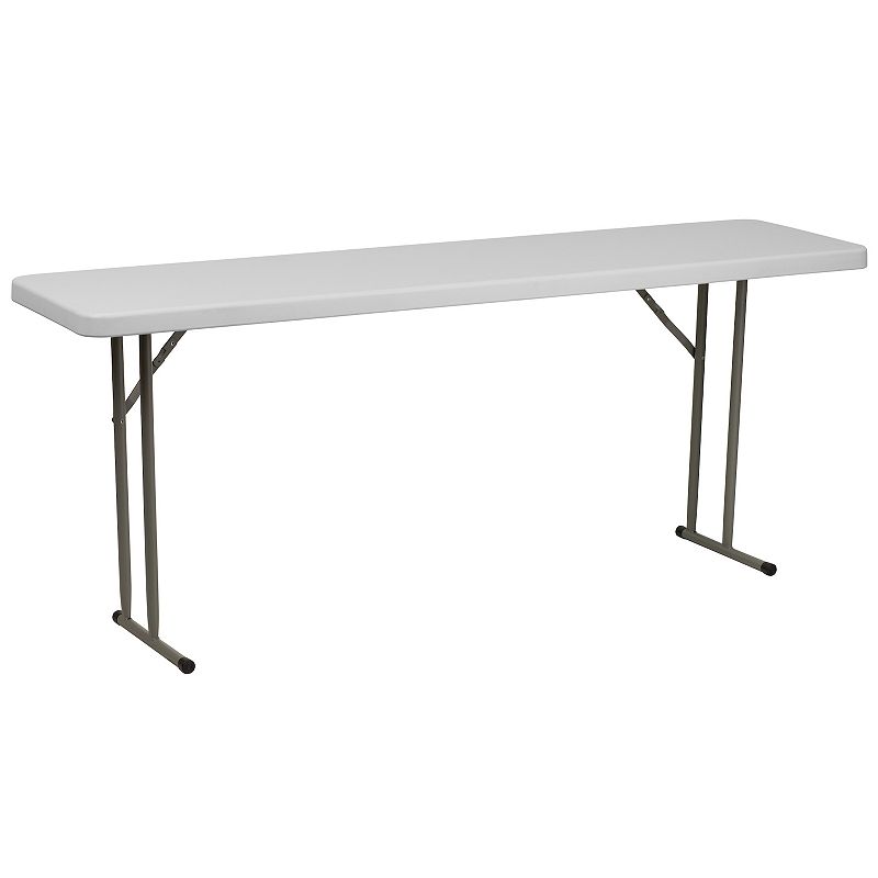 Flash Furniture 6-ft. Narrow Folding Table, White