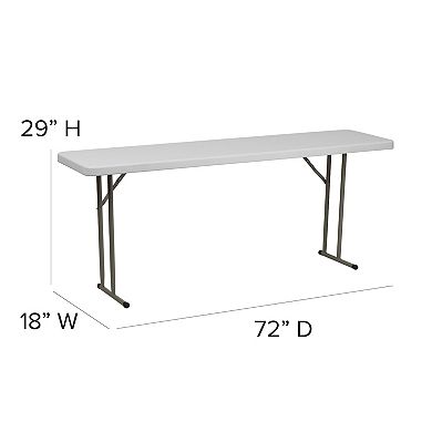 Flash Furniture 6-ft. Narrow Folding Table