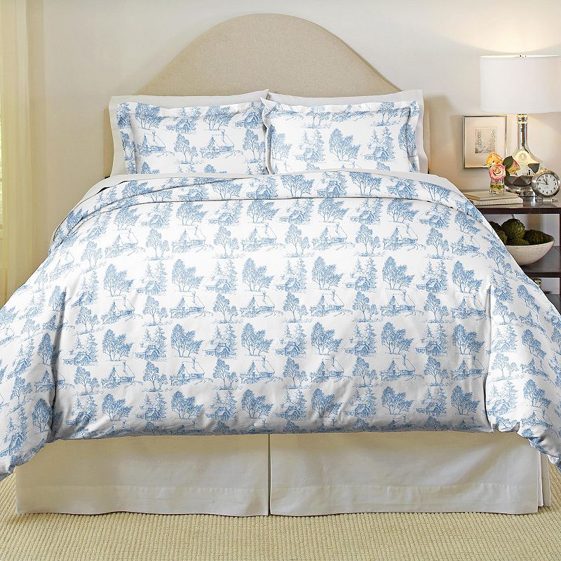 73622373 Pointehaven Soft Luxury Flannel Duvet Cover Set, M sku 73622373