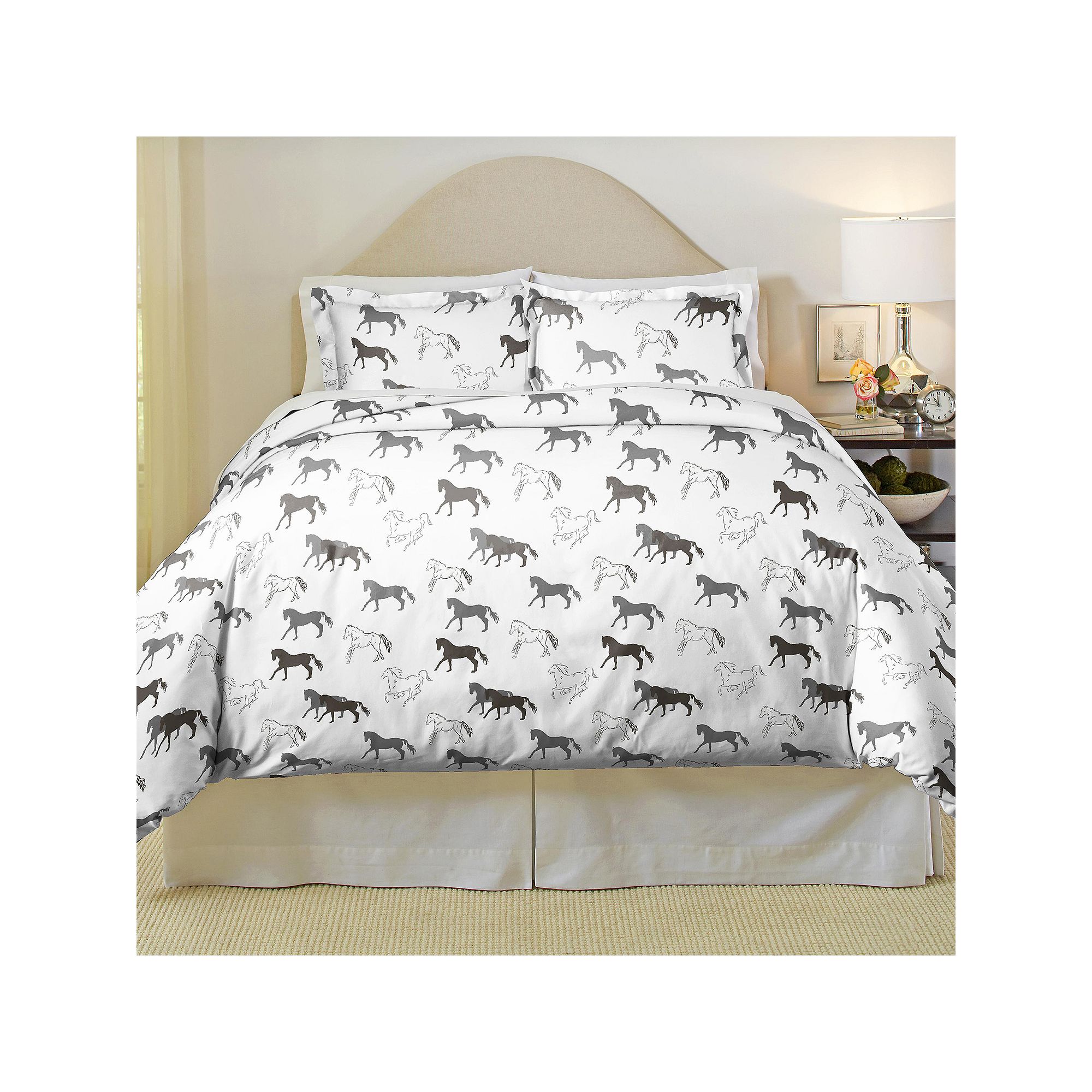 Pointehaven Soft Luxury Flannel Duvet Cover Set, Multi