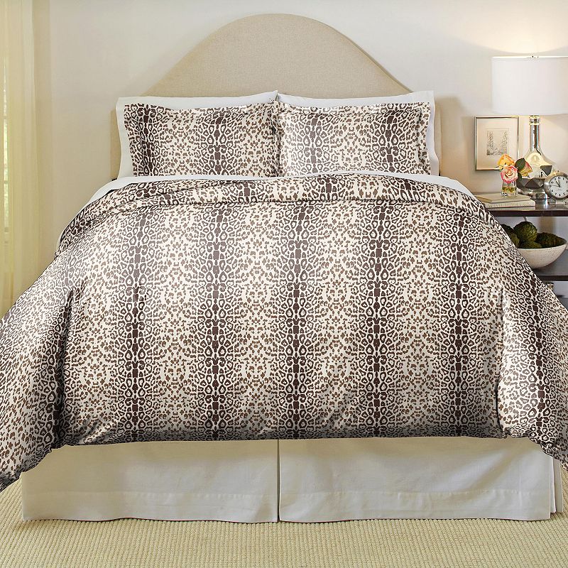 Pointehaven Soft Luxury Flannel Duvet Cover, Multicolor, King