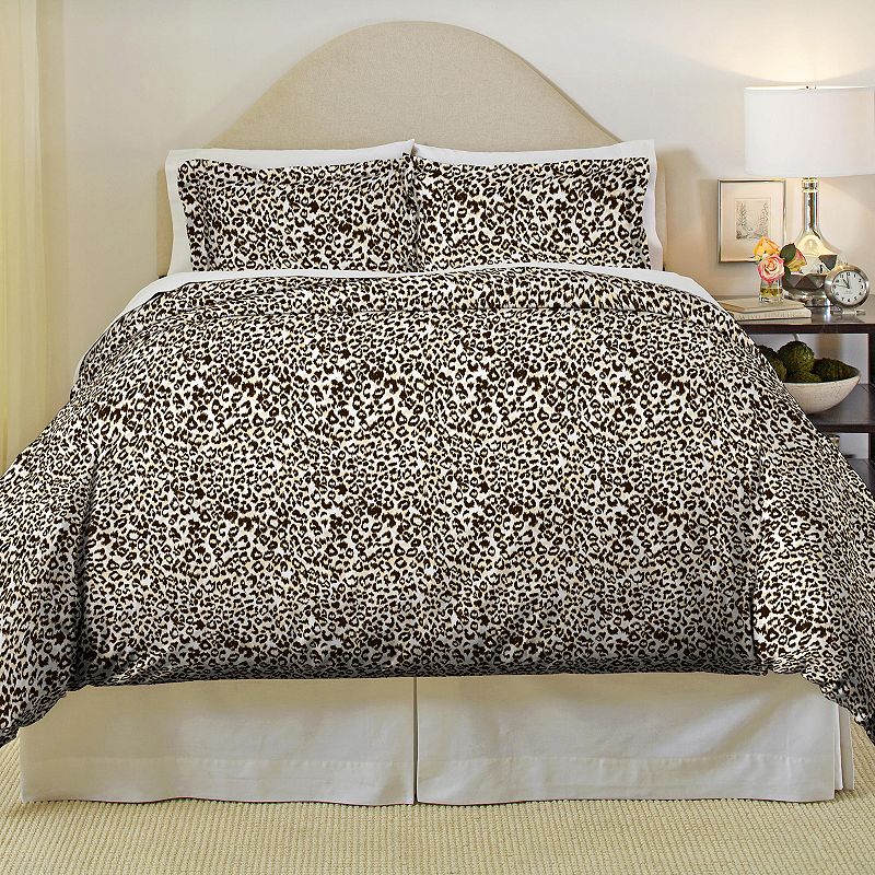 49602730 Pointehaven Safari Soft Luxury Flannel Duvet Cover sku 49602730