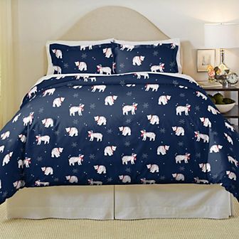 Pointehaven Soft Luxury Flannel Duvet Cover Set